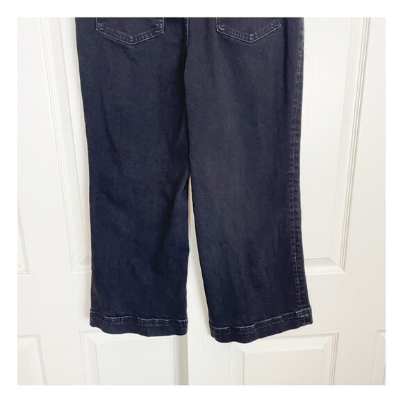 Anthropologie Pilcro The Skipper Washed Black Wide Leg Crop Jeans - Picture 7 of 10